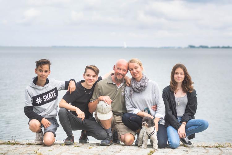 Familien Fotos an der Sundpromenade von Stralsund 